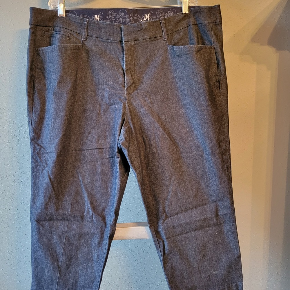JM Collection Dark Gray Trousers